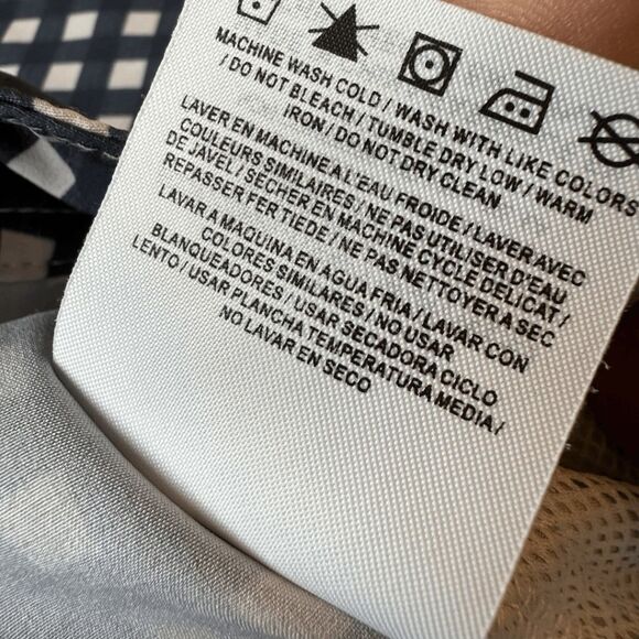 Sperry Men's Gingham Checked Flat Front Stretch Casual Shorts Navy Size 36 - Picture 5 of 7